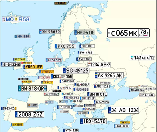 國(guó)外車牌識(shí)別